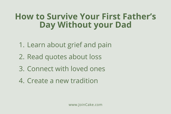 How to Survive Your First Father's Day Without your Dad